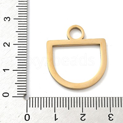 304 Stainless Steel Pendants STAS-P433-13B-G-1