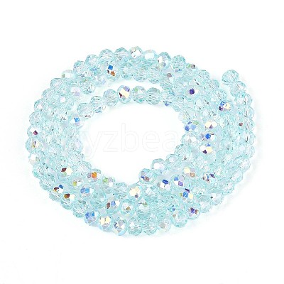 Transparent Glass Beads Strands X-EGLA-N016-3mm-01-1