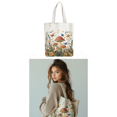Canvas Women's Tote Bags ABAG-WH0056-003-1