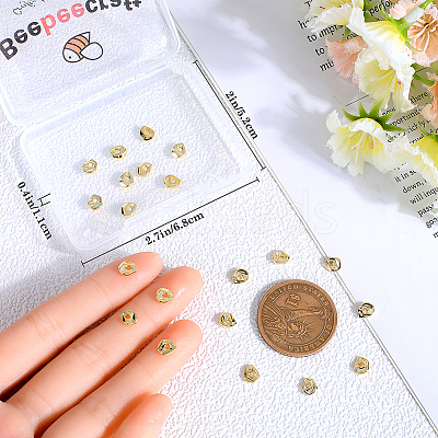 40Pcs Brass Spacer Beads KK-BBC0014-48G-1