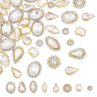 160Pcs 8 Style Sew on Rhinestone RGLA-HY0001-01-1