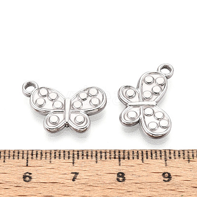 304 Stainless Steel Butterfly Pendants STAS-T069-33P-1