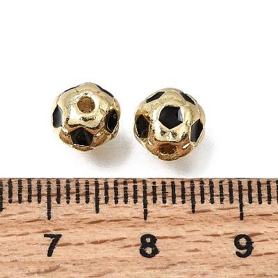 Brass Enamel Beads KK-Z163-06G-B01-1