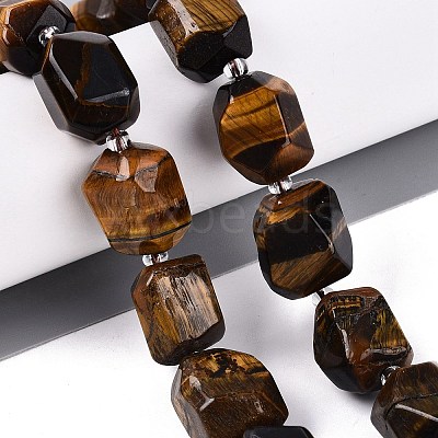 Natural Tiger Eye Beads Strands G-N362-07A-03-1