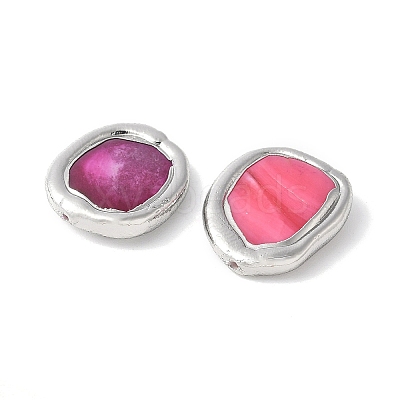 Electroplated Natural Shell Beads KK-P305-05P-1