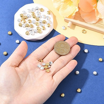 60Pcs 2 Colors Alloy Beads FIND-YW0010-12-1