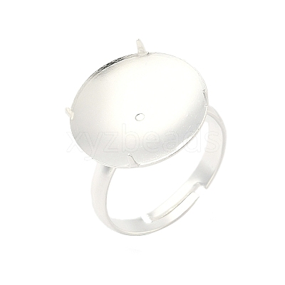 Adjustable Brass 4 Prong Ring Settings KK-K414-04B-S-1