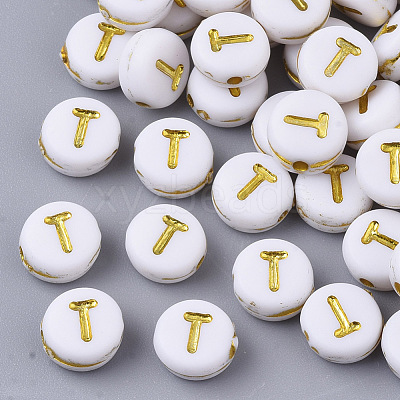 Plating Acrylic Beads PACR-R242-01T-1