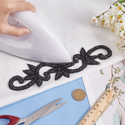 Flower Hotfix Rhinestone DIY-WH0504-33C-1