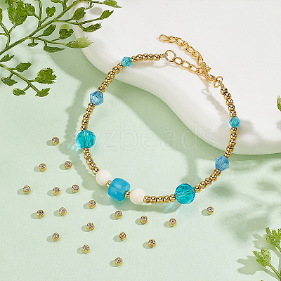 70Pcs Brass Beads KK-HY0003-56-1