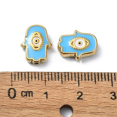 Ion Plating(IP) 304 Stainless Steel Enamel Beads STAS-Q318-10C-1