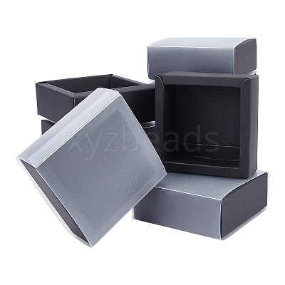 Foldable Creative Kraft Paper Box CON-WH0073-93-1