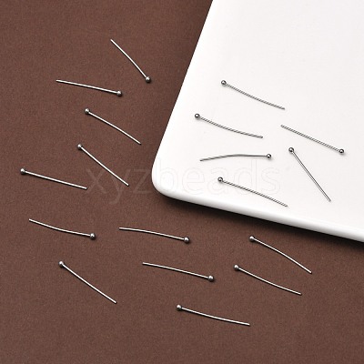 Tarnish Resistant 304 Stainless Steel Ball Head Pins X-STAS-M010-25mm-01-1