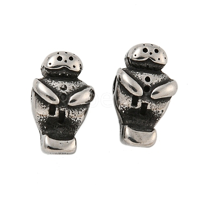 Animal 304 Stainless Steel Beads STAS-E214-11AS-11-1