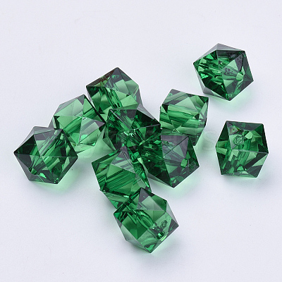 Transparent Acrylic Beads X-TACR-Q259-6mm-V17-1