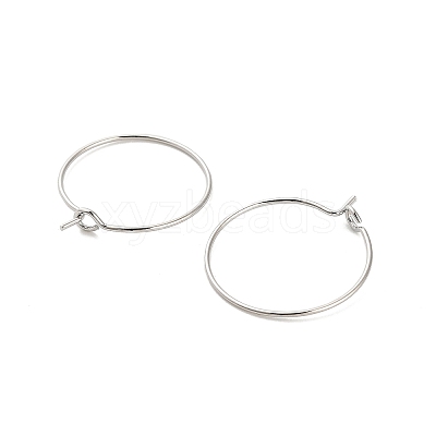 Brass Hoop Earring Findings KK-R112-038B-1