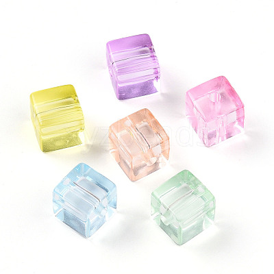 Transparent Acrylic Beads TACR-N019-01-1