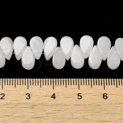Natural White Jade Beads Strands G-B064-B28-1