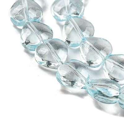 Baking Paint Transparent Glass Beads Strands DGLA-A08-T8mm-KD05-1