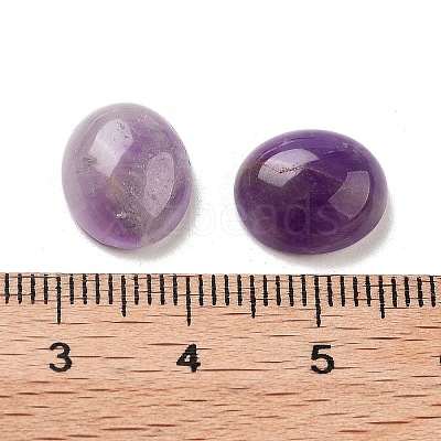 Natural Amethyst Cabochons G-G145-01A-18-1