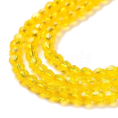 Transparent Glass Beads Strands GLAA-H021-04-06-1