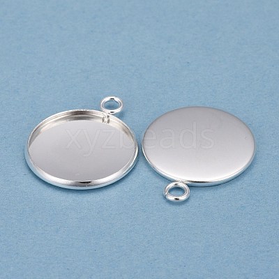 304 Stainless Steel Pendant Cabochon Settings X-STAS-F191-14S-G-1
