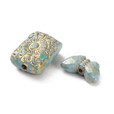 Opaque Acrylic Beads OACR-M015-15B-1