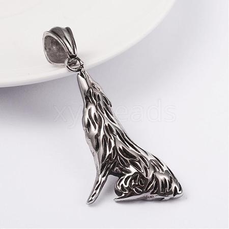 316 Surgical Stainless Steel Pendants STAS-L186-046AS-1