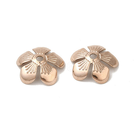 304 Stainless Steel Bead Caps STAS-P363-04A-RG-1