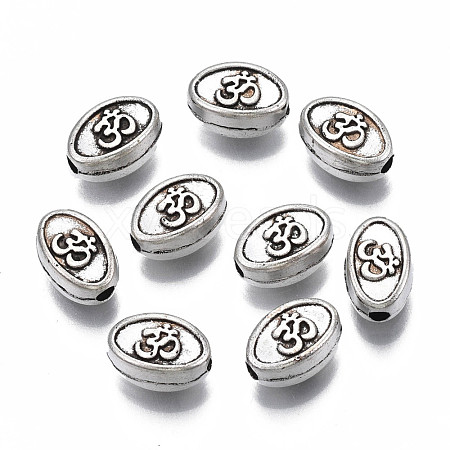 Tibetan Style Alloy Beads TIBEB-N007-037-1