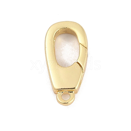 Brass Spring Gate Clasps KK-M311-24G-02-1