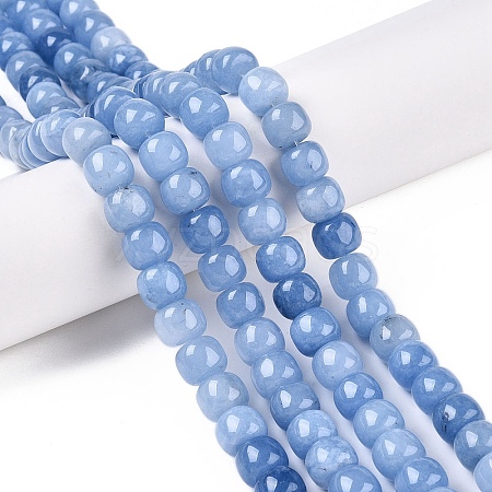 Dyed Natural White Jade Beads Strands G-T138-S12-1