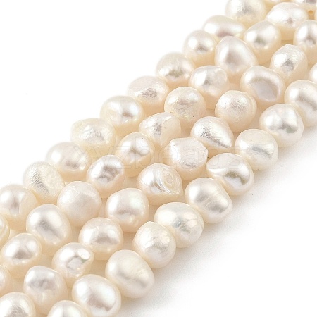 Natural Cultured Freshwater Pearl Beads Strands PEAR-A006-07E-1