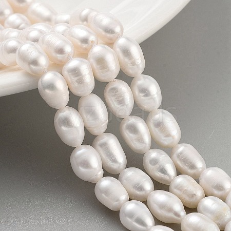 Natural Cultured Freshwater Pearl Beads Strands PEAR-P062-08H-1