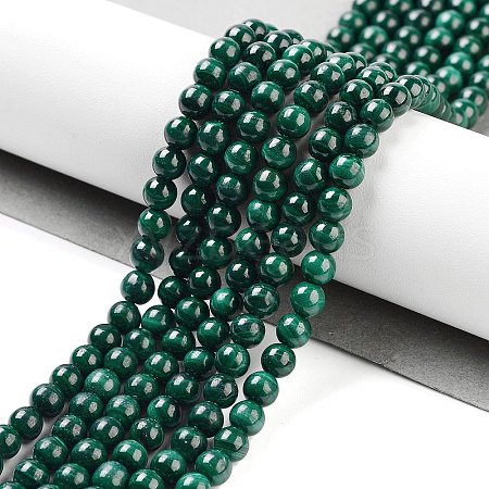 Natural Malachite Beads Strands X-G-I001-4mm-01-1