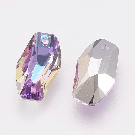 K9 Glass Rhinestone Pendants GLAA-K034-C01-A-1