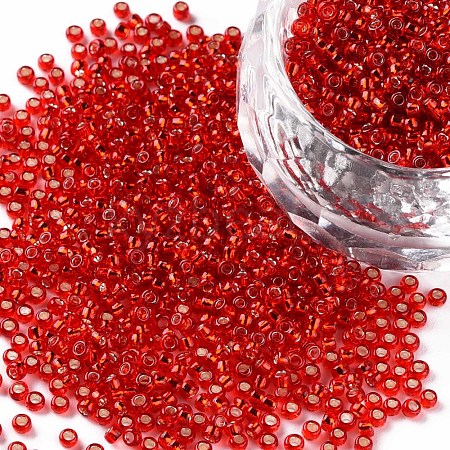 11/0 Grade A Transparent Glass Seed Beads X-SEED-Q007-F37-1