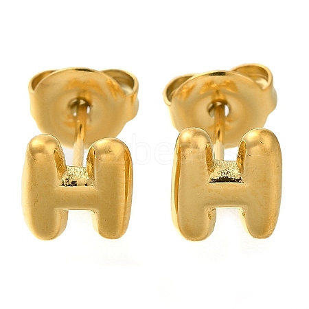 304 Stainless Steel Stud Earrings EJEW-I316-01G-H-1