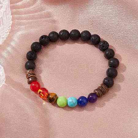 Natural Gemstone Beaded Bracelets for Women BJEW-JB11475-1