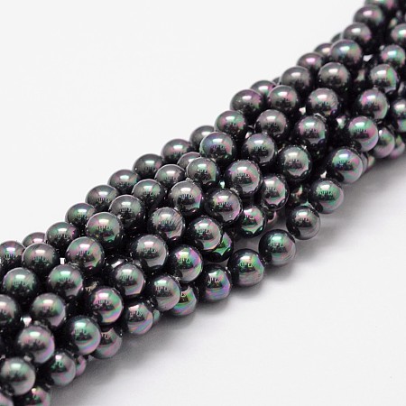 Shell Pearl Bead Strands X-BSHE-L025-05-6mm-1