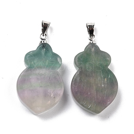 Natural Fluorite Pendants G-A203-02F-P-1