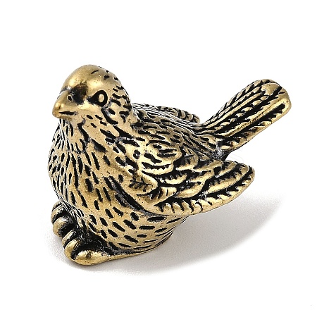 Brass Bird Figurines KK-C073-05AG-1