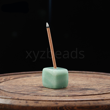 Natural Green Aventurine Incense Burners DJEW-PW0012-125B-1