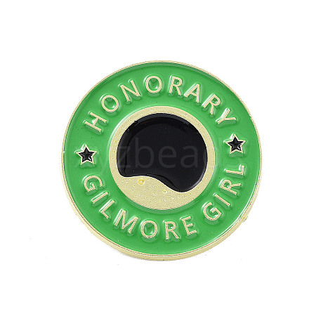 Word Honorary Gilmore Girl Zinc Alloy Enamel Pin Brooch JEWB-C028-03G-G-1