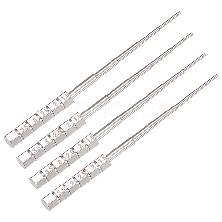 Unicraftale 4Pcs Iron Wire Winding Rods TOOL-UN0001-34-1