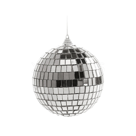 Plastic Disco Ball Pendant Decoration XMAS-PW0002-01D-1