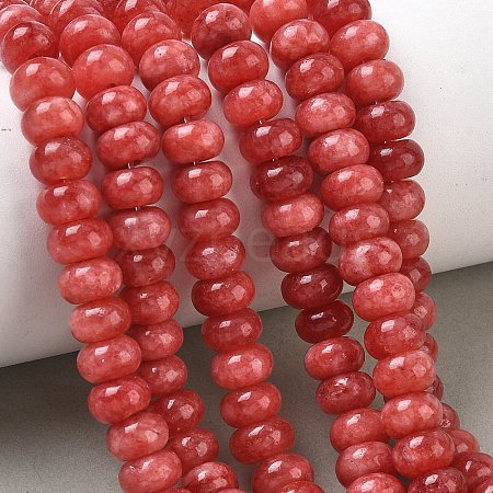 Dyed Natural White Jade Beads Strands GG-CBA9281-A18-5x8mm-1