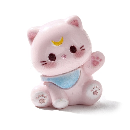 Opaque Cute Little Cat Resin Ornament RESI-S015-02C-1