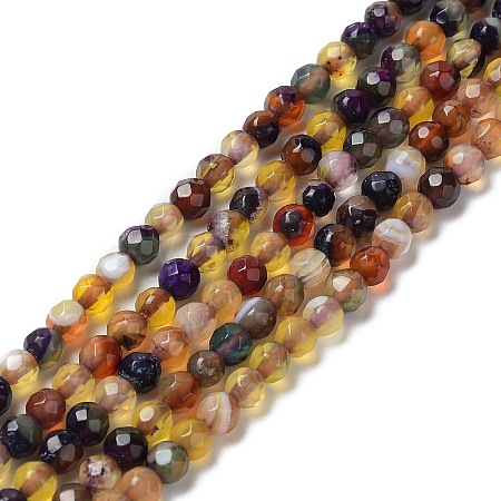 Natural Agate Beads Strands G-Q1000-01A-1