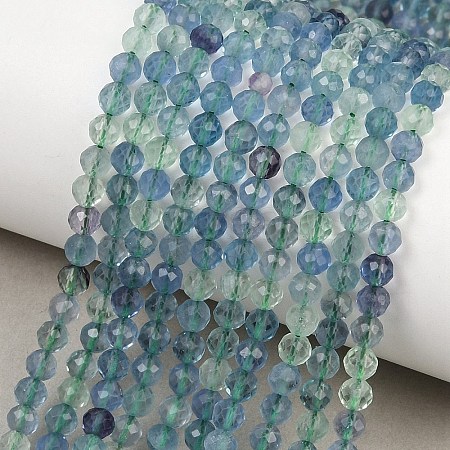 Natural Fluorite Beads Strands X-G-L662-A02-4mm-1